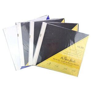 Memory Album Refill Pages 3 Packs Black Paper Studio 1 White Hobby Lobby 12 X 12